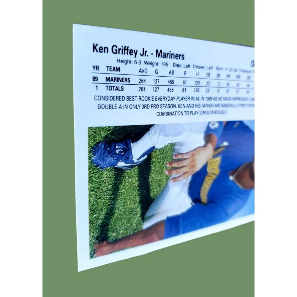 1990 Upper Deck KEN GRIFFEY JR. MLB Card #156 Seattle Mariners Misspelling Error